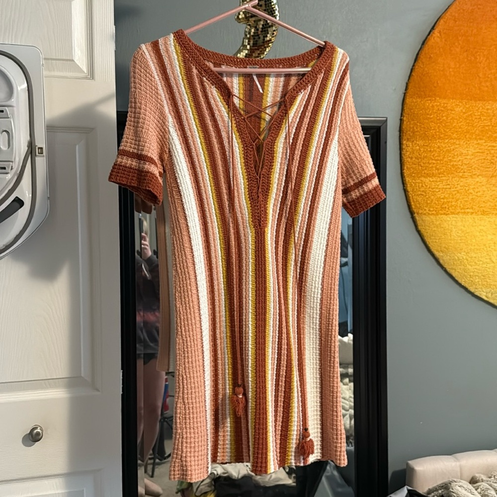 Free People Sunset Lollipop Sweater Dress